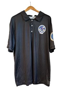 Strategic Air Command United States Air Force Men’s Black Polo Shirt 3XL Used